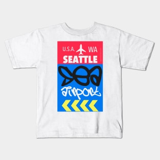 Seattle airport code Kids T-Shirt